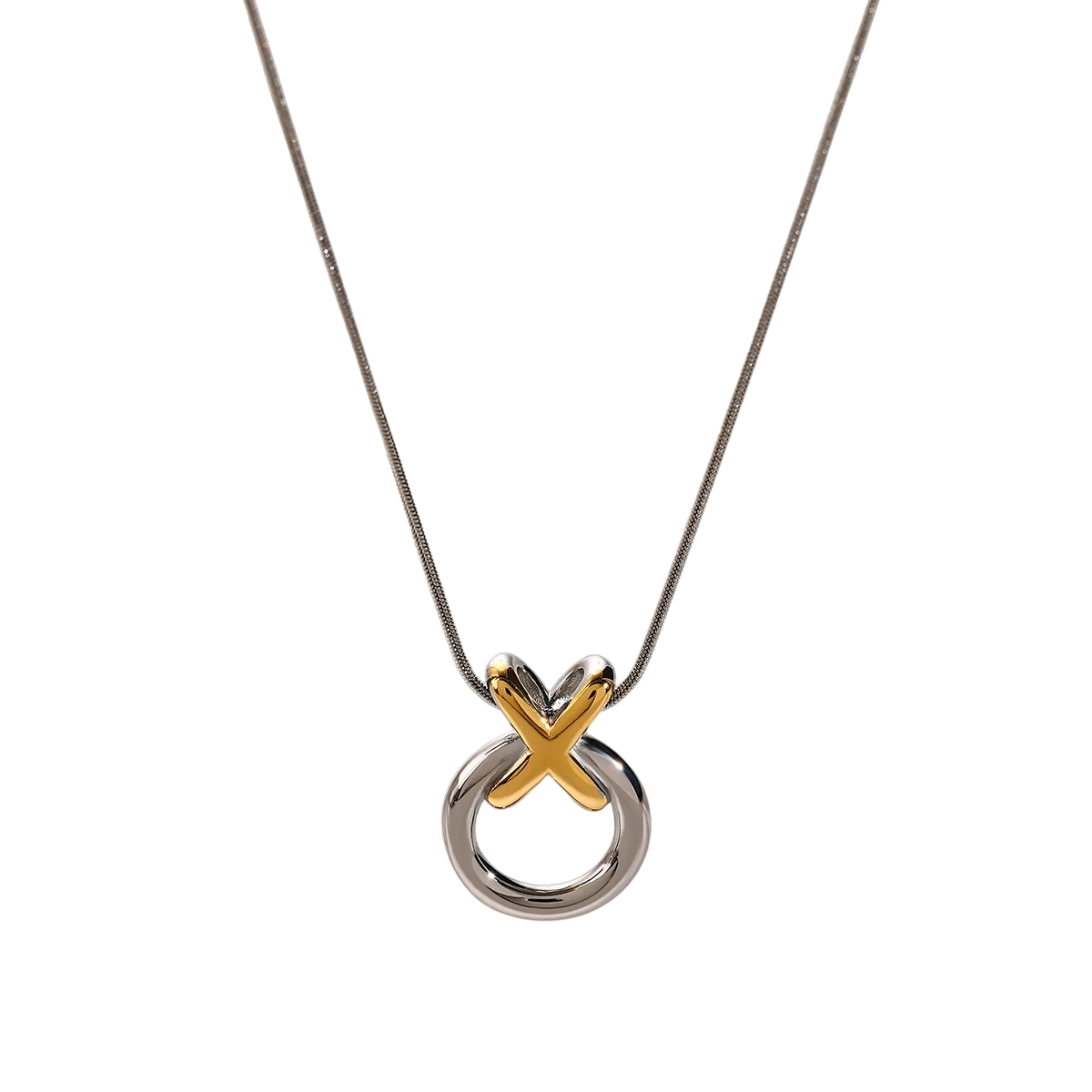 Hollow Charm Gold Necklace