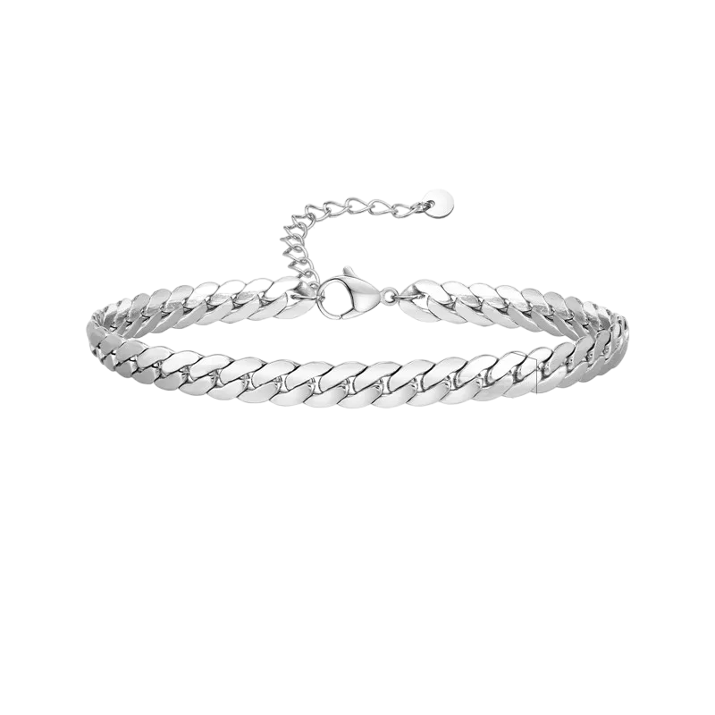 Stylish Stainless Steel Cuban Chain Bracelet