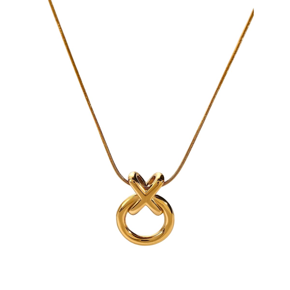 Hollow Charm Gold Necklace